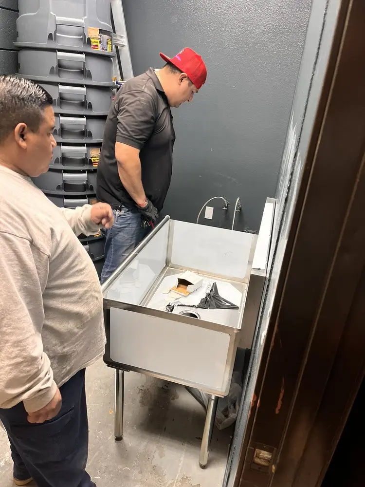 Commercial plumbing and sink installation in South Wellfleet